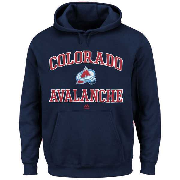 Men's Colorado Avalanche Majestic Heart x26 Soul Hoodie - Navy Blue,We sell and wholesale Men's Colorado Avalanche Majestic Heart x26 Soul Hoodie - Navy Blue on line form chian!